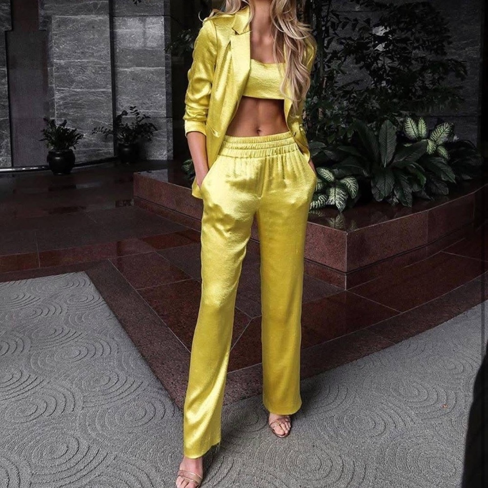 Cinq à Sept Kylie Pant in Lemon - Medium